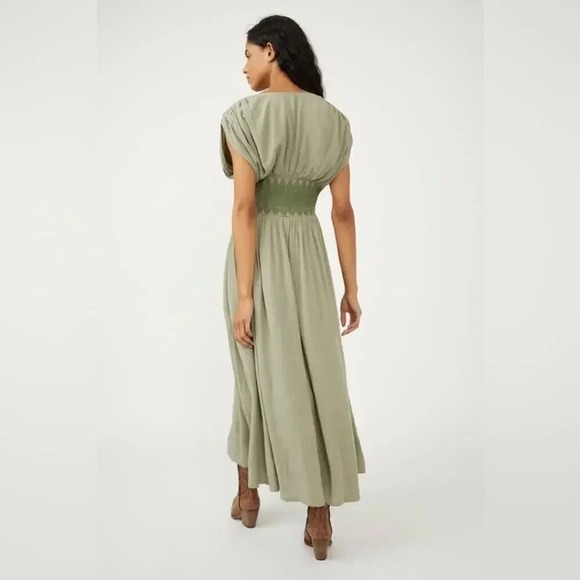 FREE PEOPLE DEVON MAXI DRESS SMALL - Picture 2 of 6